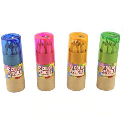 12 Colored Pencils with Sharpner by Streamline