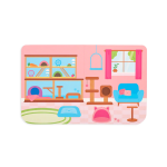 Play Again Pet Play Land Reusable Sticker Fun by Ooly 1