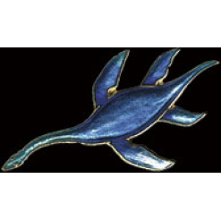 Plesiosaur Pin by WM Spear Designs