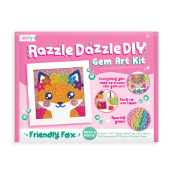 Razzle Dazzle Friendly Fox Gem Art Kit by Ooly