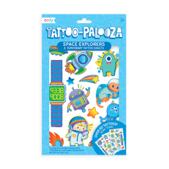 Tattoo Palooza Temporary Tattoos Space Explorers by Ooly