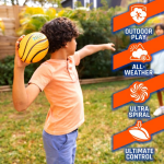 Nerf Spiral Grip Mini Foam Football by Franklin 4