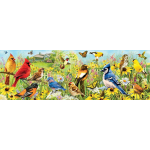 Panoramic Backyard Birds 1000pc Puzzle by Eurographics 1