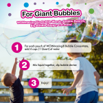 WOWmazing Bubble Concentrate Refill 3 Pouches by South Beach Bubbles 1