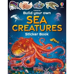 Build Your Own Sea Creatures Sticker Book by Usborne
