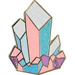 Crystals Enamel Pin by Peter Pauper Press