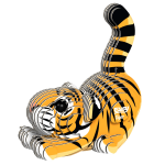 Eugy 3D Card Model Tiger by Geotoys 1