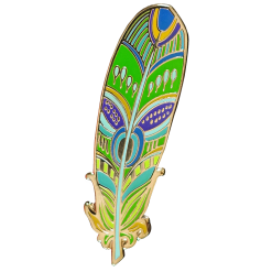 Feather Enamel Pin by Peter Pauper Press