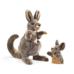 Kangaroo with Joey Puppet by Folkmanis 1