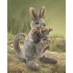 Kangaroo with Joey Puppet by Folkmanis 3