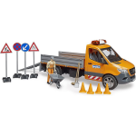 MB Sprinter Municipal w Light Sound Worker and Accessories by Bruder 1