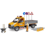 MB Sprinter Municipal w Light Sound Worker and Accessories by Bruder 3