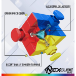 NEXcube Classic Stickerless 3x3 Cube by Pressman 2