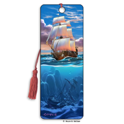 Sail Away Pirate Bookmark by Artgame
