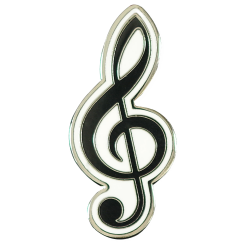 Treble Clef Enamel Pin by Peter Pauper Press