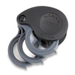 TriView™ 3x5.5x8.5x Folding Loupes with Built in Case by Carson