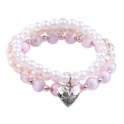 Lovely Locket 3pc Bracelet Set by Great Pretenders