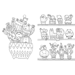 A Million Cute Animals Adorable Animals to Color by Sterling Publishing 1