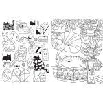 A Million Cute Animals Adorable Animals to Color by Sterling Publishing 4