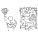A Million Cute Animals Adorable Animals to Color by Sterling Publishing 6