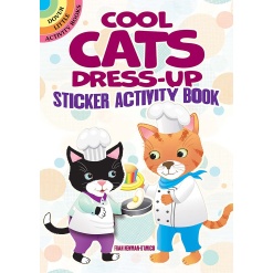 Cool Cats Dress Up Sticker Activity Book by Dover Publications