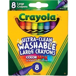 Crayola Jumbo Ultra Clean Washable Crayons 8pc by Crayola