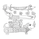 Creative Haven Adorable Dogs Coloring Book by Dover Publications 1