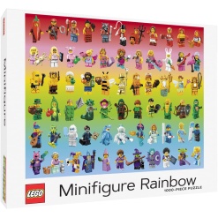 LEGO Minifigure Rainbow 1000pc Puzzle by Chronicle Books