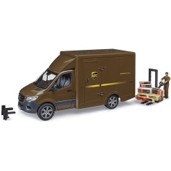 MB Sprinter UPS w Driver and Accessories by Bruder