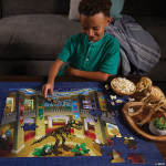 Museum at Midnight Seek and Find Glow 100pc Puzzle by Peaceable Kingdom 1