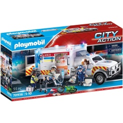 Playmobil Rescue Vehicles Ambulance with Lights and Sound by Playmobil