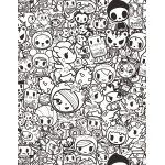 tokidoki Coloring Party by Sterling Publishing 1