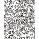 tokidoki Coloring Party by Sterling Publishing 3