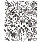 tokidoki Coloring Party by Sterling Publishing 4