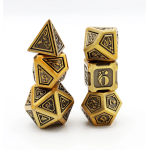 Alchemist Metals RPG Dice Set - Gold-by-Foam Brain Games
