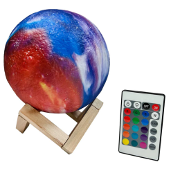 Color Changing Galaxy Lamp w/ Stand & Remote-by-Streamline
