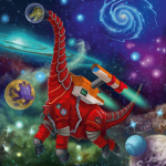 Dinosaurs in Space 3 x 49pc Puzzle Set - Image 2