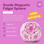 Geode Magnetic Fidget Set - Rose Quartz - Image 2