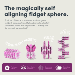 Geode Magnetic Fidget Set - Rose Quartz - Image 3