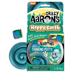 Happy Earth Thinking Putty - Magnetic Storms Series-by-Crazy Aaron's Putty World