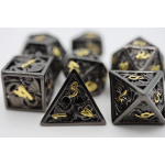 Hollow Night Dragon Metal Dice Set-by-Foam Brain Games