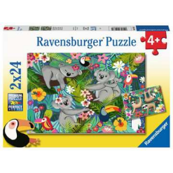 Koalas & Sloths 2 x 24pc Puzzle Set-by-Ravensburger