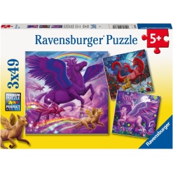 Mythical Majesty 3 x 49 pc Puzzle Set-by-Ravensburger