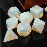 Opalite with Embellisment Set of Dice - Image 5