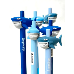Shark Retractable Gel Pen-by-BC USA