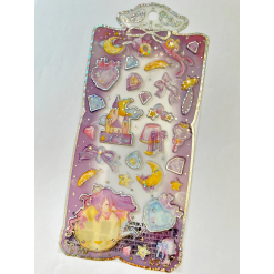 Shiny Purple Princess Stickers-by-BC USA