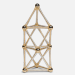 Spokes Magnetic Bar Building Set - Gold 24pc - Image 2