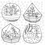 Succulents Adult Coloring Book - Image 6