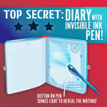 Top Secret Diary with Invisible Ink Pen - Image 2
