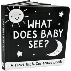 What Does Baby See? A High-Contrast Board Book-by-Peter Pauper Press